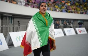 پرش تاریخیِ دختر ایرانی پرش تاریخیِ دختر ایرانی