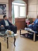 دیدار و گفتگوی فرزاد محمدی مدیرعامل شرکت شهرک های صنعتی لرستان با مظفر جمالی نژاد مدیرکل دیوان محاسبات استان لرستان