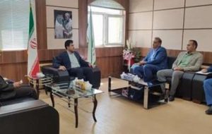 دیدار و گفتگوی فرزاد محمدی مدیرعامل شرکت شهرک های صنعتی لرستان با مظفر جمالی نژاد مدیرکل دیوان محاسبات استان لرستان