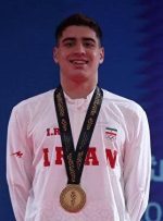 کسب نخستین طلای تاریخ شنای ایران