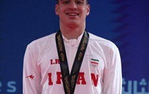 کسب نخستین طلای تاریخ شنای ایران کسب نخستین طلای تاریخ شنای ایران