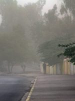 باد شدید و گردوخاک در راه لرستان